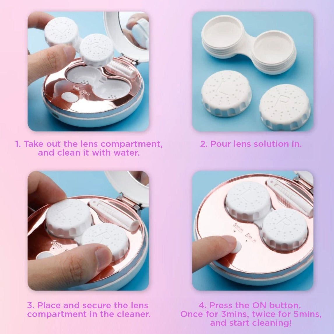 Ultrasonic Contact Lens Cleaner